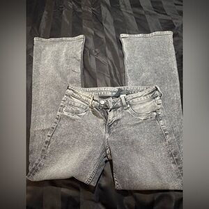 H & M GREY BOOTCUT JEANS